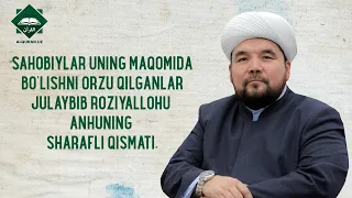 Sahobiylar uning maqomida bo'lishni orzu qilganlar, Julaybib roziyallohu anhuning sharafli qismati