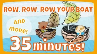 Row, Row, Row Your Boat and More! | Kids Song Compilation | The Singing Walrus