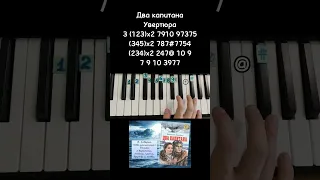 Увертюра Два капитана на пианино 🎹 Обучение