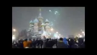 Салют на Красной площади - Новый год 2011 / Fireworks on Red Square - New Year 2011