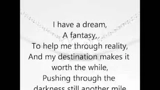 Abba- I Have A Dream Lyrics