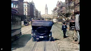 San Francisco 1906 in Color (AI Colorized) /w Audio