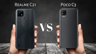 Realme C21 Vs Poco C3 Full Comparison ✓ Gaming Mobile Under 10000🔥