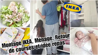 MONTAGE IKEA, RETOUR DE COURSES,MÉNAGE ET IDÉE REPAS RAPIDE !!!