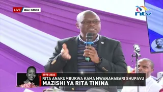 Joe Ageyo pays tribute to Rita Tinina, delivers NMG condolence message to family | Full Speech