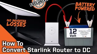 Hacking the Starlink Router to run DC Power