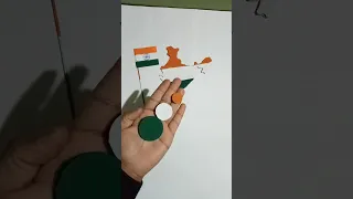 how to decorate India map🇮🇳 |tricolour craft| 2024 republic day special craft|#craft #shorts