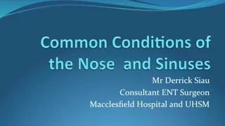 Common Conditions of the Nose and Sinuses - Health Matters September 2015