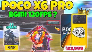 🔥Poco X6 Pro BGMI New Update 3.2 Test On Fps - 120fps Come??