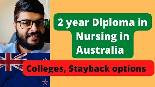 2 year Diploma in Nursing in Australia|| Graduate visa option || Colleges
