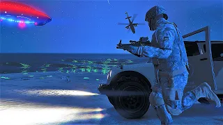 US Army vs Aliens | GTA 5 NPC Wars 42