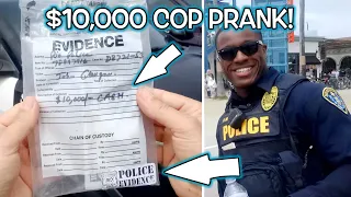$10,000 Found - Return to Police Prank!