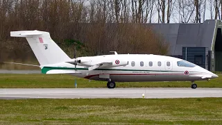 [4K] Military VIP aircraft departure after visiting international exercise Frisian Flag 2022