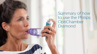 Summary of how to use the Philips Respironics OptiChamber Diamond