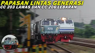 Nostalgia Kereta Api Pagi: Livery Lawas CC 203 Bertemu CC 206 Lebaran!