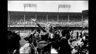 " Marilyn Monroe at Ebbets Field Stadium " New York 1957 Part 1