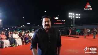 Lalettan mass entry to the stage