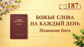 Божьи слова на каждый день: Познание Бога | Отрывок 187