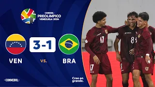 VENEZUELA vs. BRASIL [3-1] | RESUMEN | CONMEBOL PREOLÍMPICO | FASE PRELIMINAR