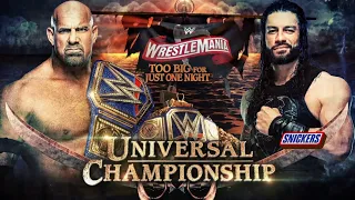 WWE 2K20 Universal Champion Goldberg vs. Roman Reigns: Wrestlemania 36, Apirl 5th 2020 Match