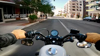 Harley Davidson 48 Morning Ride | Pure Engine Sound