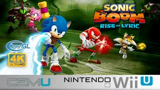 Cemu 1.15.3b WiiU - Sonic Boom Rise of Lyric 4K - API OpenGL Res 3840x2160