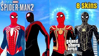 MARVEL SPIDER MAN 2 Skin PS5 2023🔥Mod Gta Sa Andoid