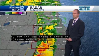 NWS issues tornado warning for several counties in SE Wisconsin