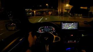 NEW BMW 5 Night  3 0 540D 340 HP   POV Test Drive