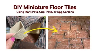 Part 4 DIY Stackable Fairy or Gnome House Making Floor tiles