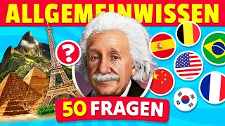 50 Allgemeinwissen Fragen! 🧠🤯 Wie gut ist Ihr Allgemeinwissen?