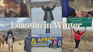 TRAVEL VLOG: LESOTHO IN WINTER|| Afriski || Thaba Bosiu || Butha-Buthe || South African Youtuber