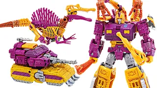 Transformers Legacy Impactor and Spindle! Transform into a dinosaur and a tank! | DuDuPopTOY