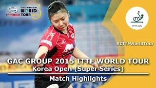 Korea Open 2015 Highlights: ITO Mima vs FUKUHARA Ai (FINAL)