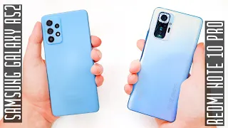 Что выбрать? Samsung Galaxy A52 или Xiaomi Redmi Note 10 Pro?