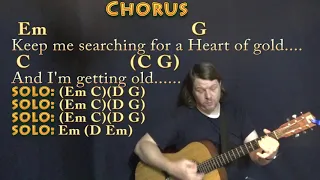 Heart of Gold (Neil Young) Strum Guitar Cover Lesson in G with Chords/Lyrics