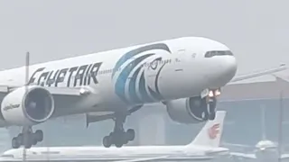Egypt air 777 landing!
