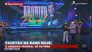 Datena é o convidado especial no "Arquivo Pessoal" do Faustão de hoje