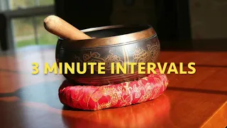 Tibetan Singing Bowl 3 Minute Intervals (20 Minutes) Meditation Timer