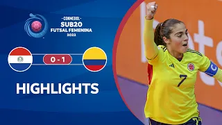 CONMEBOL Sub 20 Futsal FEM 2022 | Paraguay 0-1 Colombia | HIGHLIGHTS