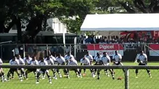Fijian Rugby Team performing the Cibi War Dance before the game 16.06.2012