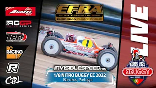 EFRA 1/8th Nitro Buggy Euros 2022 - Friday Qualifying and Lower Finals LIVE!