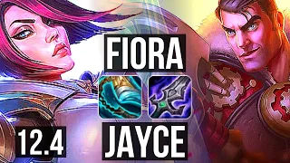 FIORA vs JAYCE (TOP) | 13/1/3, Rank 6 Fiora, 7 solo kills, 800+ games | EUW Challenger | 12.4