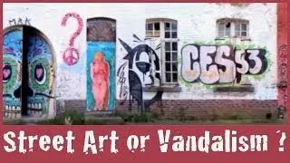 Graffiti ghost town Doel in Belgium