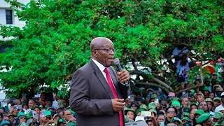 ZUMA ADDRESSES MK SUPPORTERS OUTSIDE JOHANNESBURG HIGH COURT