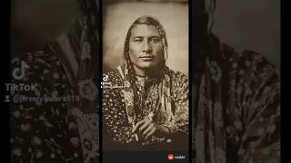 A collection of 200 year old photos of Native Americans.