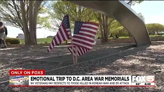 Emotional trip for veterans to D.C. war memorials