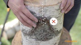 How to split logs with one strike