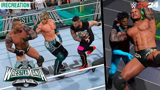 WWE 2K24 SIMULATION: Logan Paul vs Randy Orton vs Kevin Owens WrestleMania 40 Highlights