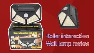 Solar interaction wall lamp review